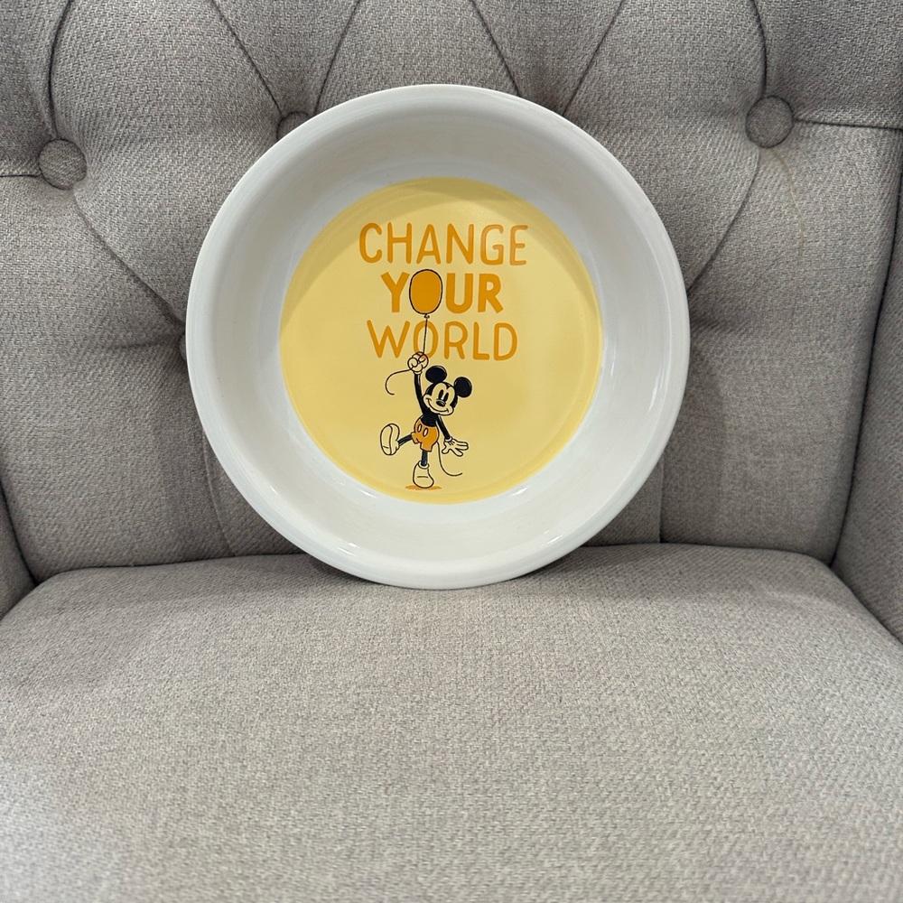 Disney Store Mickey Mouse Change Your World Pet Bowl *New with tags two avail